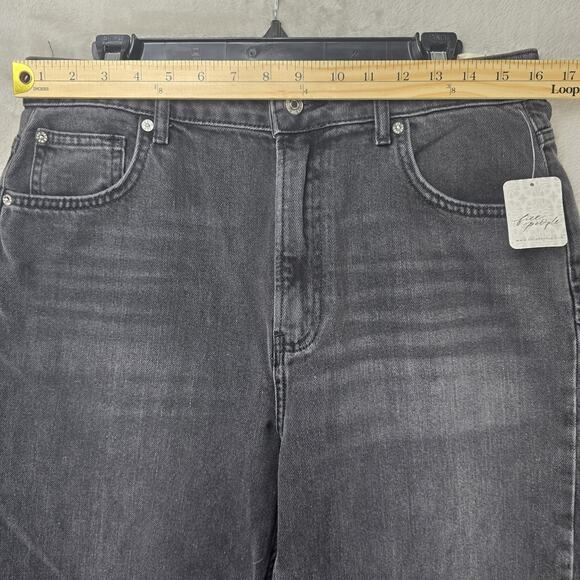 Free People We The Free Pacifica Slim Straight Leg Jeans Sz 32 Black (32x27) NWT - Picture 13 of 16
